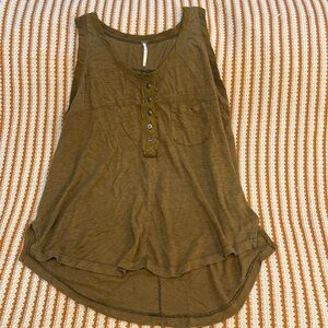 Free People Brown Tank Top